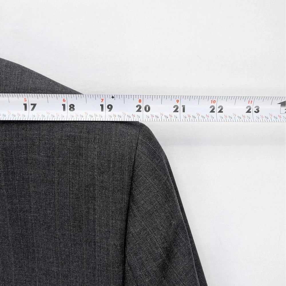 🧥 Jos A Bank Signature 100% Wool Blazer Charcoal Gray 44R Classic